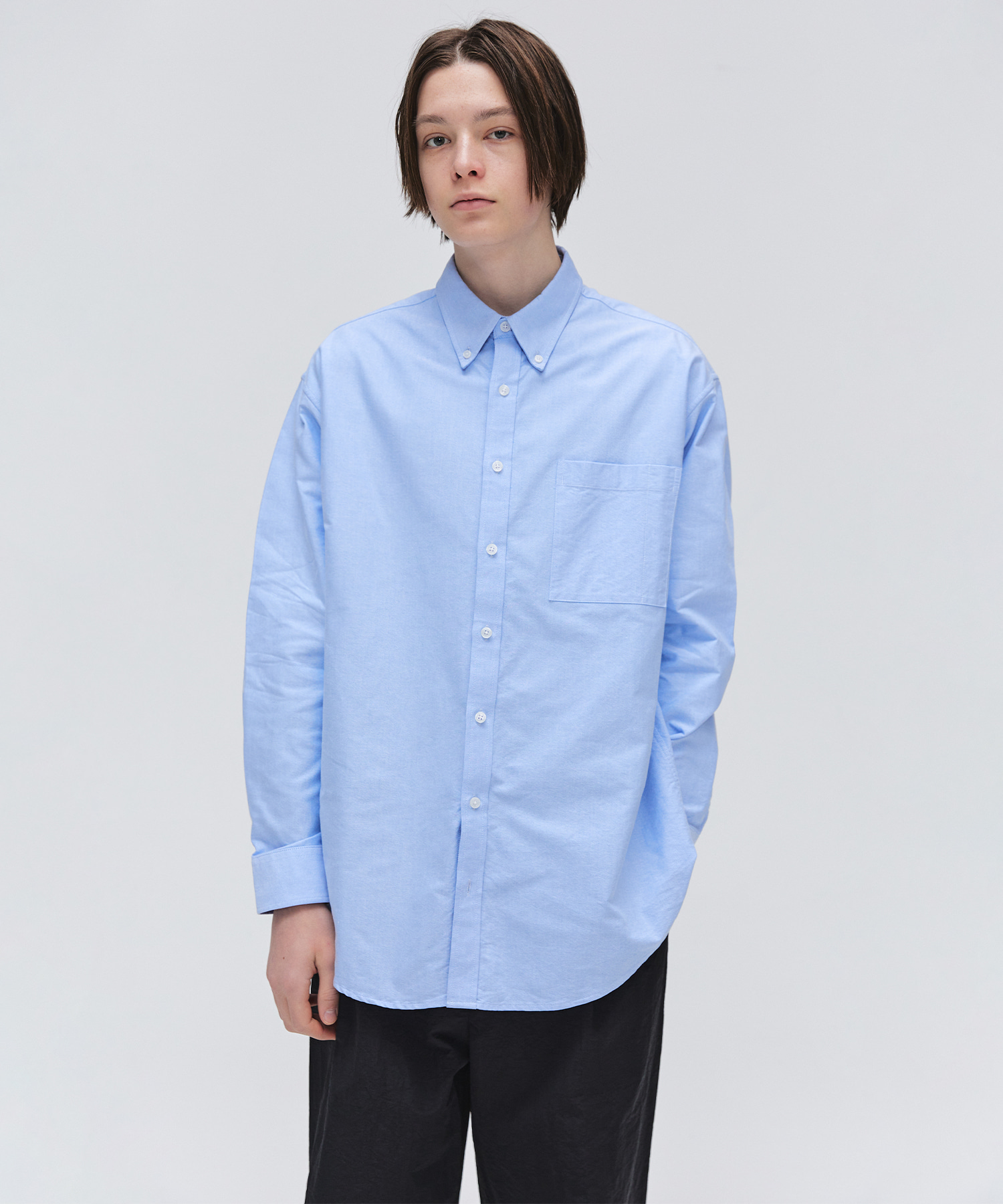 Button Down Oxford Shirts - Sky Blue